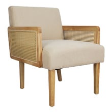 Nova Rubberwood Semi-Compressed Armchair